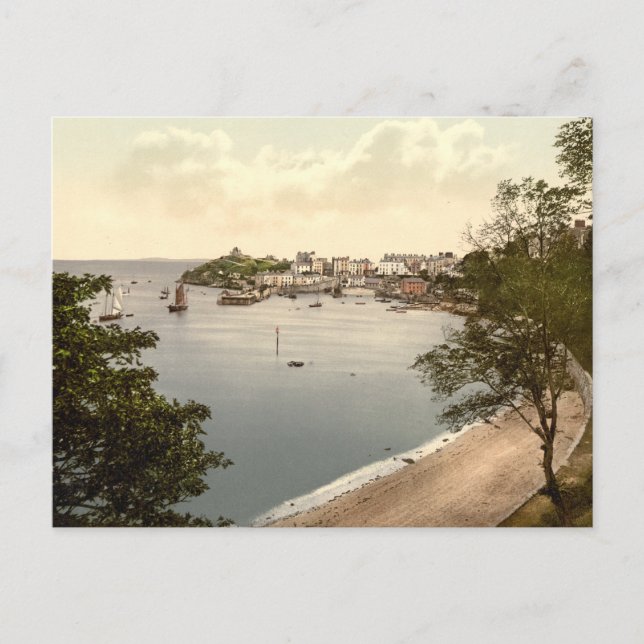 Carte Postale Tenby, Pembrokeshire, Pays de Galles (Devant)