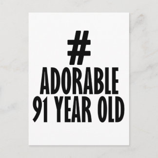 Carte Postale Tendance 91 ANS DE CONCEPTION ANNIVERSAIRE