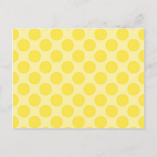 Carte Postale Tendance Jaune Pois Motif Citrus Dons amusants