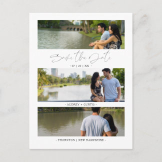 Carte Postale Tendance Moderne 3 Mariage Fiançailles Photos Coll