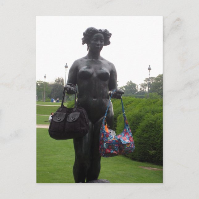 Carte Postale Tenez mes sacs s'il vous plaît (Devant)