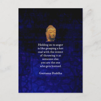 Carte Postale Tenir À La Colère Citation De Bouddha Inspirationn