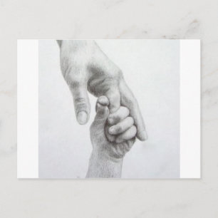 Carte Postale Tenir les mains