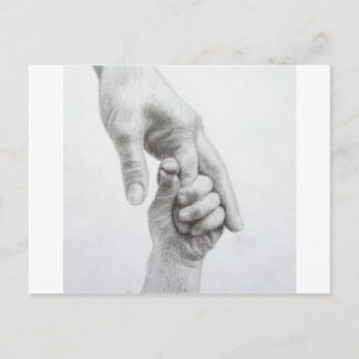 Carte Postale Tenir les mains