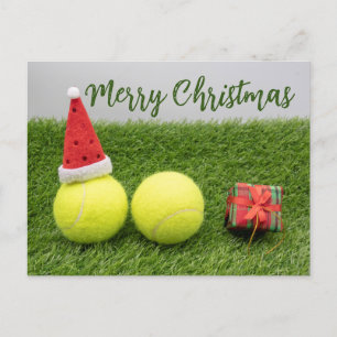 Carte Postale Tennis ball Joyeux Noël
