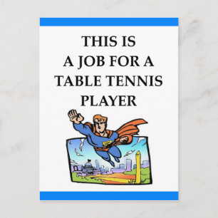 Carte Postale tennis de table
