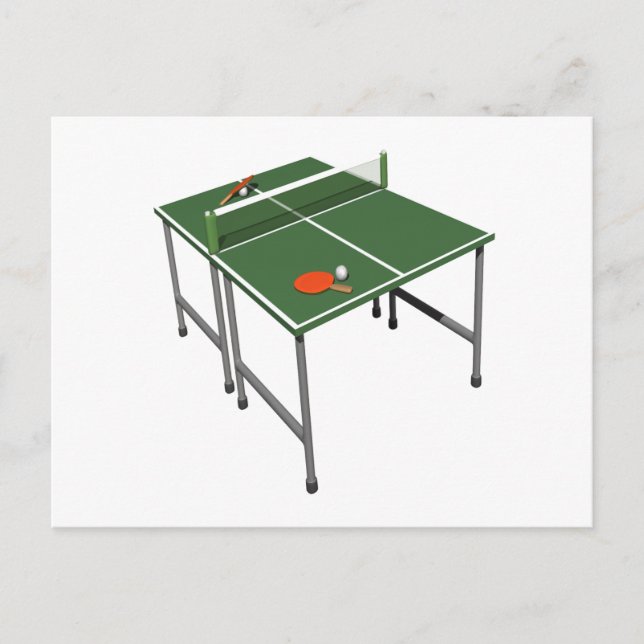 Carte Postale Tennis De Table (Devant)