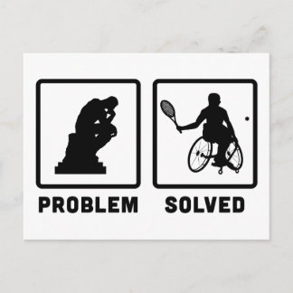 Carte Postale Tennis en fauteuil roulant