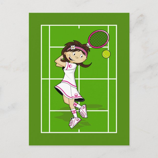 Carte postale Tennis Girl (Devant)