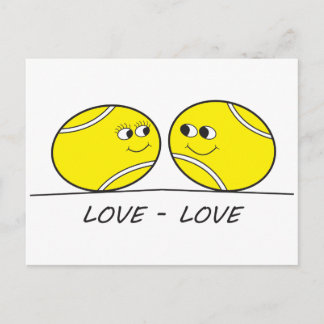 Carte Postale Tennis Love-Love