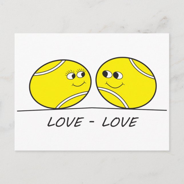 Carte Postale Tennis Love-Love (Devant)