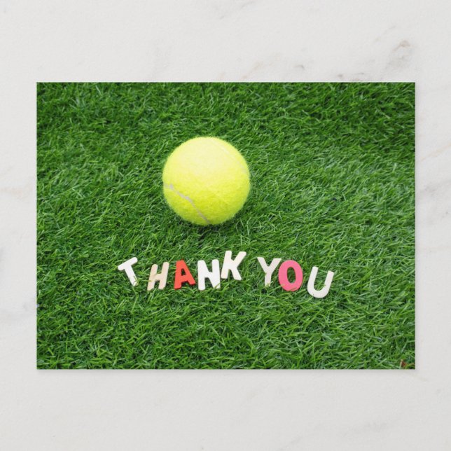 Carte Postale Tennis Merci  (Devant)