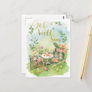Carte Postale Tennis Prompt rétablissement 