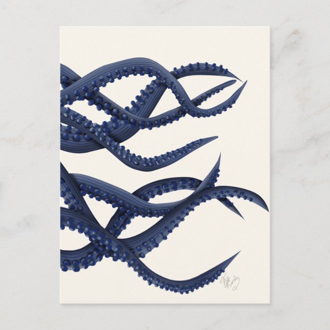 Carte Postale Tentacles géants de pieuvre (Devant)