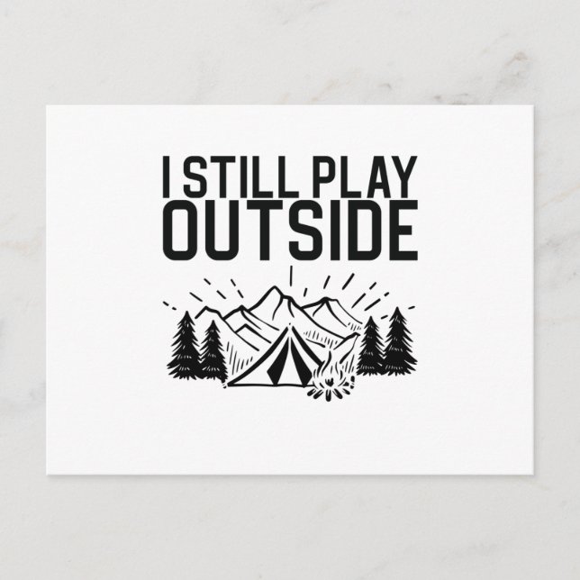 Carte Postale Tente de camping (Devant)