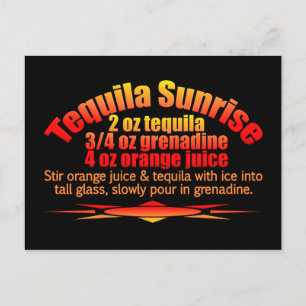 Carte postale Tequila Sunrise