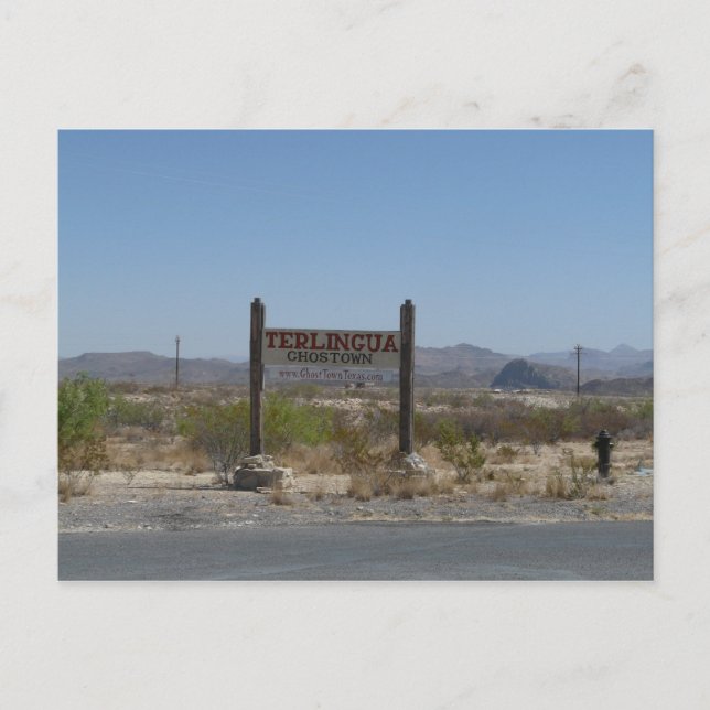 Carte Postale Terlingua Ghost Town/Texas (Devant)