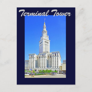 Carte Postale Terminal Tower, Cleveland, Ohio, États-Unis