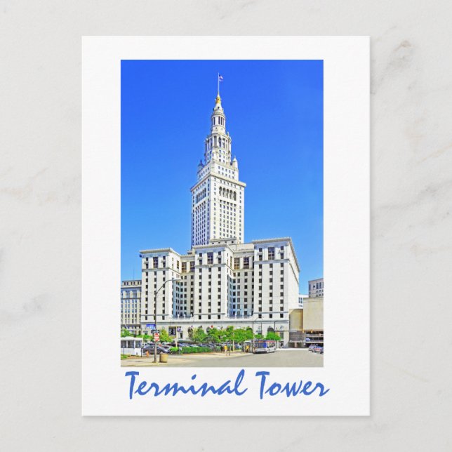 Carte Postale Terminal Tower, Cleveland, Ohio, États-Unis (Devant)