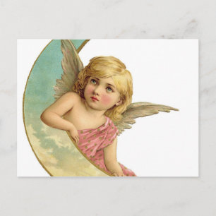 Carte Postale Téroub vintage et lune crémeuse