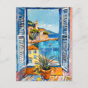 Carte Postale Terrace view of Mediterranean sea