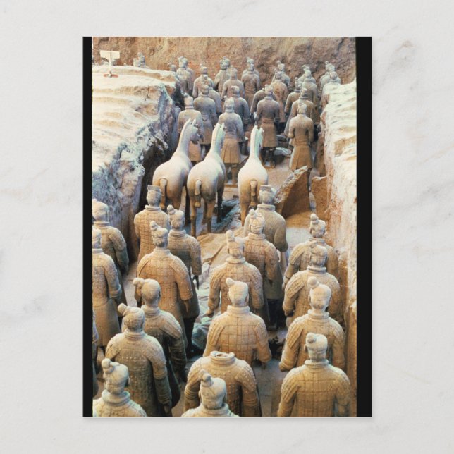 Carte Postale Terracotta Army, dynastie Qin, 210 av. J.-C. (Devant)