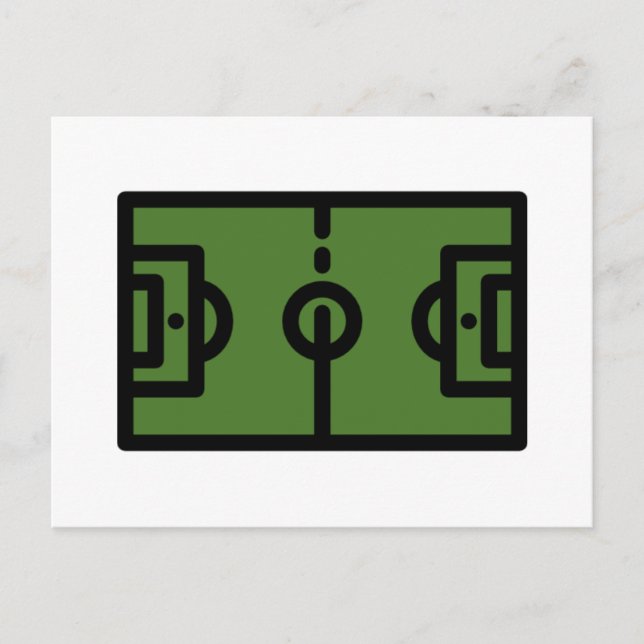 Carte Postale terrain de football (Devant)