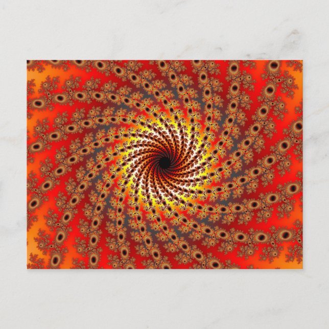Carte Postale Terrapin Spin Fractal Art (Devant)