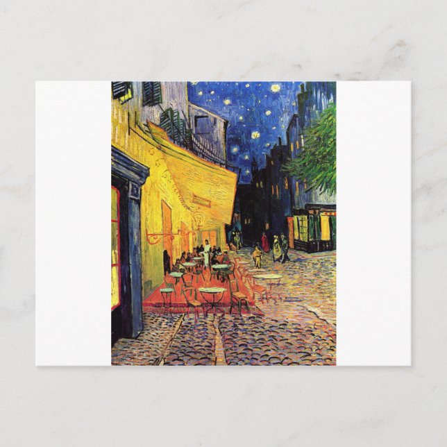 Carte Postale Terrasse Café Van Gogh Le Soir (Devant)