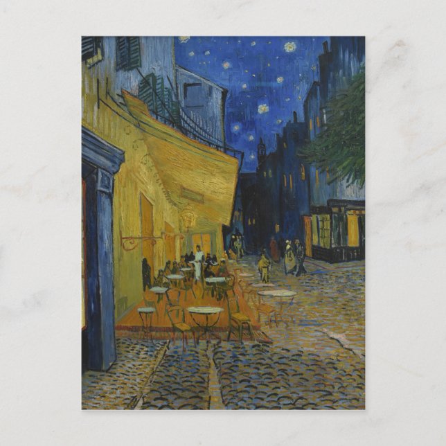 Carte Postale Terrasse Café Van Gogh Le Soir (Devant)