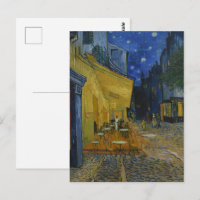 Terrasse du Café La Nuit étoilée vibrante Art de V