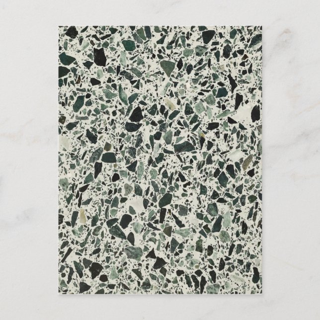 Carte Postale Terrazzo Vert Moderne (Devant)