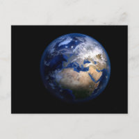 Terre bleue depuis l'espace - Globe World Home