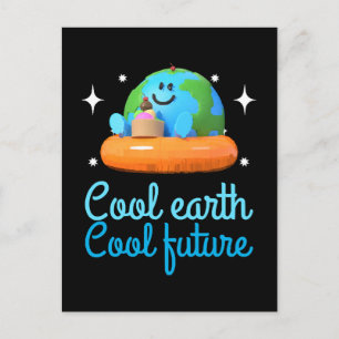 Carte Postale Terre cool, Avenir cool - Terre