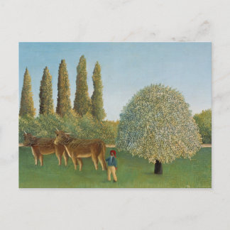 Carte Postale Terre de prairie (Le Pâturage), Henri Rousseau, 1