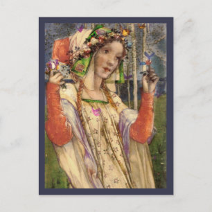 Carte Postale Terre des fleurs de printemps