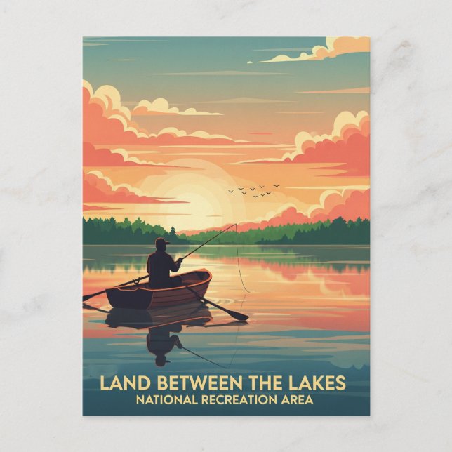 Carte Postale Terre entre les lacs Kentucky Travel (Devant)