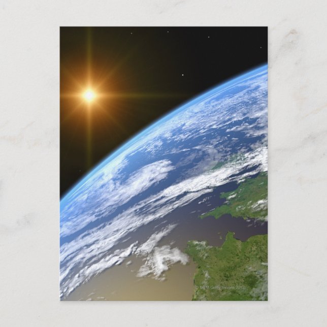 Carte Postale Terre et une étoile brillante 3 (Devant)
