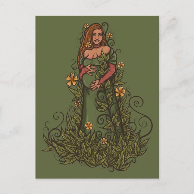 Carte Postale Terre Mère déesse Druid (Devant)