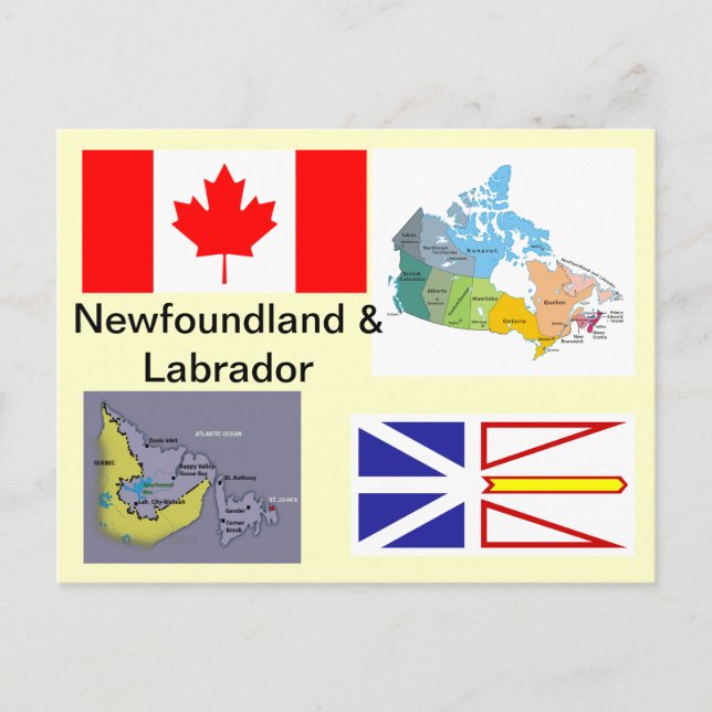 Carte Postale Terre-Neuve-et-Labrador Canada (Devant)