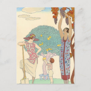 Carte Postale Terre par George Barbier