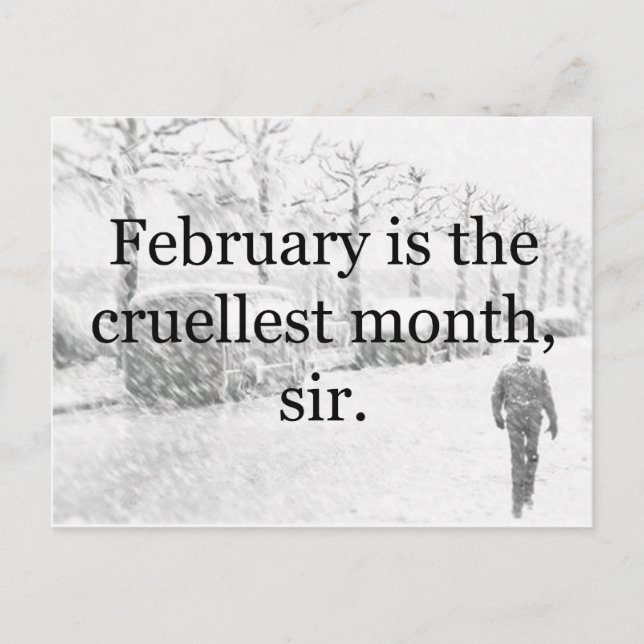 Carte Postale Terres humides d'hiver (Devant)