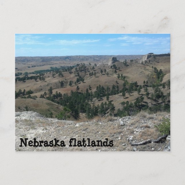 Carte Postale Terres plates du Nebraska (faites votre regard) (Devant)