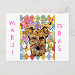 CARTE POSTALE TERRIER AIREDALE
