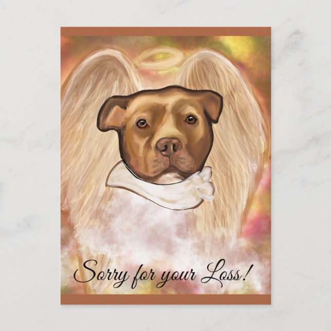 CARTE POSTALE TERRIER AMÉRICAIN DU STAFFORDSHIRE (Devant)