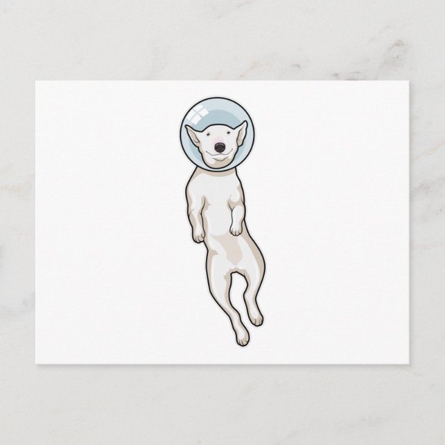 Carte Postale Térrier Bull Espace (Devant)