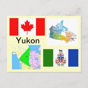 Carte Postale Territoire du Yukon Canada