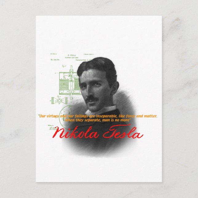 Carte Postale Tesla (Devant)