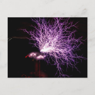 Carte Postale Tesla Coil Plasma
