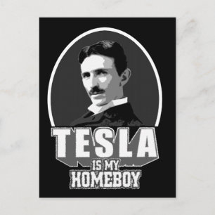 Carte Postale Tesla est ma mère